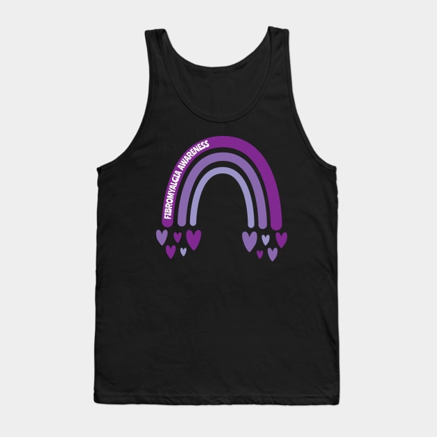 Fibromyalgia Awareness Rainbow Tank Top by Teamtsunami6